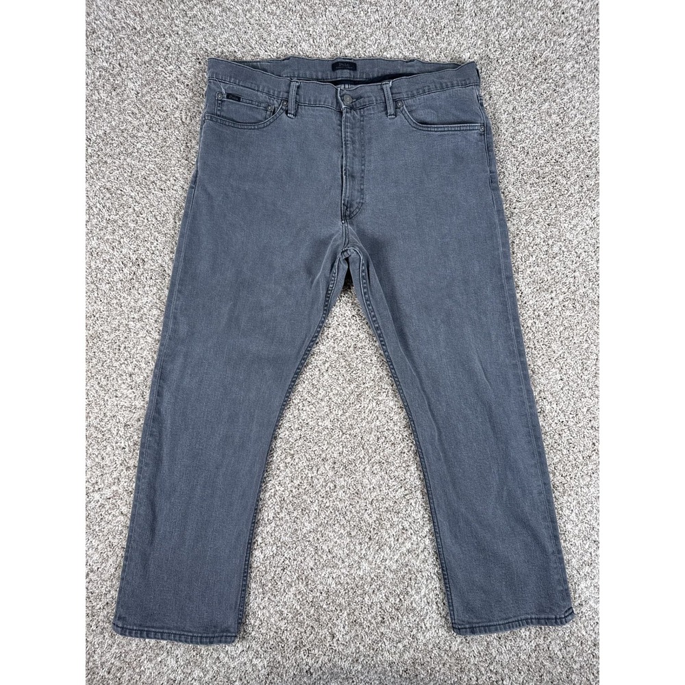 Polo Ralph Lauren Jeans Mens 40x30 Gray Straight Leg Five‎ Pocket Denim Classic